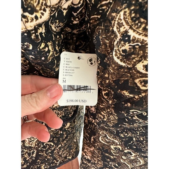 NWT Free People Zoey Jacket in Black Combo MEDIUM - Picture 5 of 11
